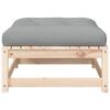vidaXL Patio Footstools with Cushions 2 pcs Solid Wood Pine
