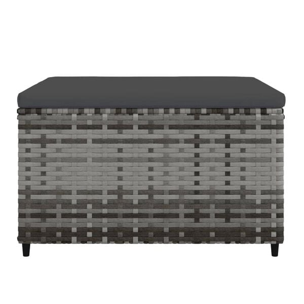 vidaXL Patio Footrest Set of 2 Grey