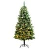 vidaXL Artificial Hinged Christmas Tree Green PVC Large Foldable