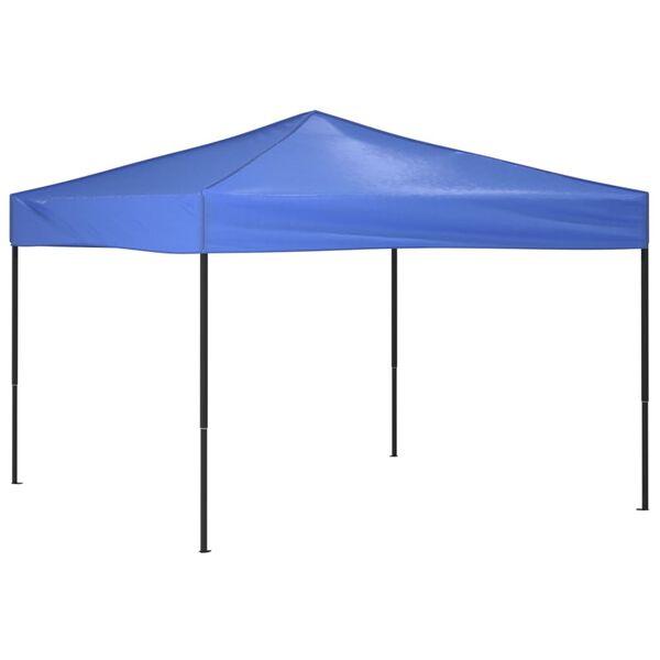 vidaXL Party Tent Blue 210D oxford fabric with silver coating 10 x 10 feet