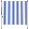 vidaXL Outdoor Roller Blind Blue and White