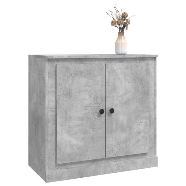 vidaXL Sideboard Concrete Grey Engineered Wood Medium Sideboard