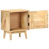 vidaXL Bedside Cabinet Natural wood Solid mango wood Medium Storage
