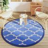 vidaXL Outdoor Carpet Blue Polypropylene Reversible Outdoor Carpet