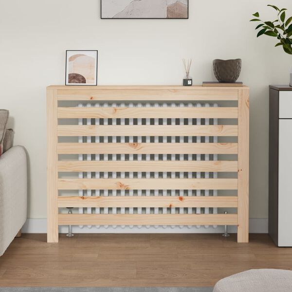 vidaXL Radiator Cover 42.7x7.5x33.1" Solid Wood Pine