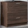vidaXL Sink Cabinet Brown Oak Engineered Wood Medium Sink Cabinet