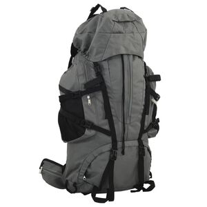 vidaXL Hiking Backpack Gray 15.9 galOxford Fabric