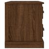vidaXL Bedside Cabinet Brown Oak Engineered Wood 23.6 x 15.4 x 17.7 in