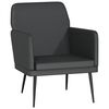 vidaXL Armchair Black Faux leather, metal, plywood Medium Durable