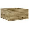 vidaXL Garden Planter Natural Wood Pressure-treated Pinewood Medium
