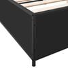 vidaXL Bed Frame Black Engineered wood King Size Modern Bed Frame