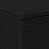 vidaXL Bedside Cabinet with Drawer Black Oak 15.75 x 25.59 x 25.59 in