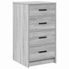 vidaXL Dressing Table 3 pcs Gray 40 x 41 x 135 cm Engineered wood