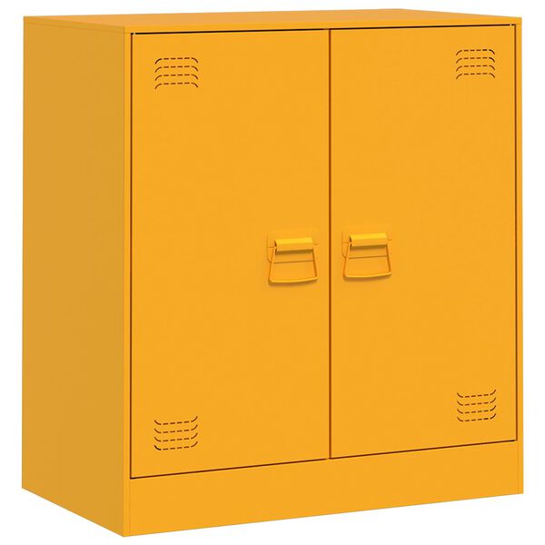 vidaXL Sideboard Mustard yellow Cold-rolled steel Medium Sideboard