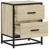 vidaXL Bedside Cabinet Sonoma Oak Engineered wood Small Bedside Cabinet