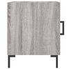 vidaXL Bedside Cabinet Set of 2 Gray Sonoma Engineered wood, iron