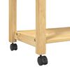 vidaXL Kitchen Trolley MONZA 23.6"x15.7"x34.8" Solid Wood Pine