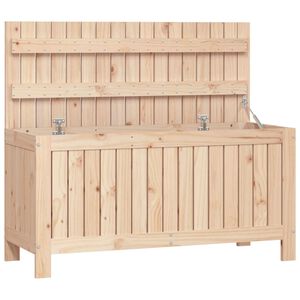 vidaXL Garden Storage Box Natural Solid pine wood (untreated) Large