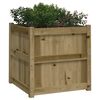 vidaXL Garden Planter Set of 2 Brown Solid treated pine wood