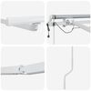 vidaXL Awning Frame White 196.85 x 118.11 in Aluminium
