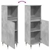 vidaXL Bathroom Cabinet Concrete grey Engineered wood, iron Tall