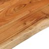 vidaXL Table Top Natural Acacia Wood Color Solid Acacia wood 27.6x23.6 in
