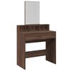 vidaXL Dressing Table Brown Oak Engineered Wood Medium Dressing Table