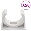 vidaXL Cable Trunkings with Clips &Oslash;1.2" 98.4' PVC