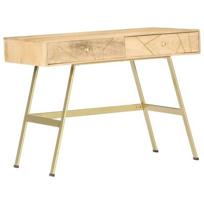 vidaXL Writing Desk with Drawers 39.4"x21.7"x29.5" Solid Mango Wood