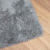 vidaXL Shaggy Rug Light Grey 100% Polyester 31.5 x 59.1 in Non-slip