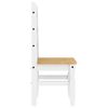 vidaXL Dining Chair White Solid pine wood Standard Durable