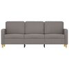 vidaXL 3-seater Sofa Taupe Polyester 3-seater Durable 3-Seater Sofa