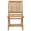 vidaXL Folding Patio Chairs with Cushions 4 pcs Solid Teak Wood