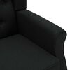 vidaXL Armchair Black Fabric (100% polyester), plywood, plastic Medium