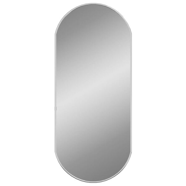 vidaXL Wall Mirror Silver Glass, PVC 27.6 x 11.8 in Minimalistic