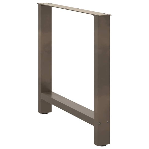 vidaXL Coffee Table Leg Set of 2 Natural Steel Powder-coated steel