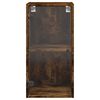 vidaXL Wall Cabinet with Glass Doors Smoked Oak 13.8"x14.6"x27"