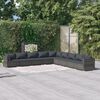 vidaXL Garden Lounge Set Gray, Charcoal