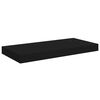 vidaXL Floating Wall Shelves 2 pcs Black 19.7"x9.1"x1.5" MDF