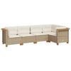 vidaXL Patio Sofa Set Beige