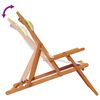 vidaXL Folding Beach Chair Set of 2 Multicolor Solid eucalyptus wood