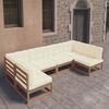 vidaXL Garden Lounge Set Honey brown