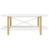 vidaXL Coffee Table White Engineered Wood Medium Coffee Table
