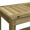 vidaXL Garden Bench Natural wood Impregnated Pine Wood Medium