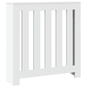 vidaXL Radiator Cover White 30.7x7.9x32.3" Engineered Wood