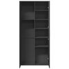 vidaXL Highboard Black 31.5"x13.8"x70.9" Engineered Wood