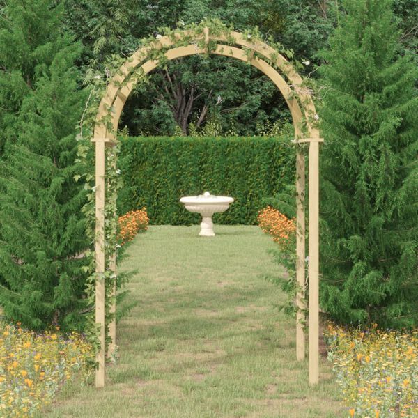 vidaXL Arch Green Treated solid pinewood Large Durable Wooden Arch