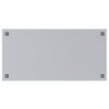 vidaXL Wall-mounted Magnetic Board White 39.4"x19.7" Tempered Glass