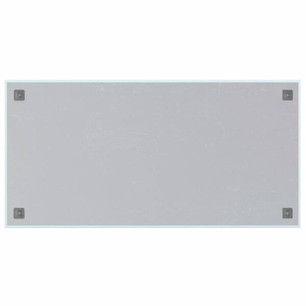 vidaXL Wall-mounted Magnetic Board White 39.4"x19.7" Tempered Glass