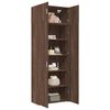 vidaXL Storage Cabinet Brown Oak 31.5x16.7x88.6" Engineered Wood